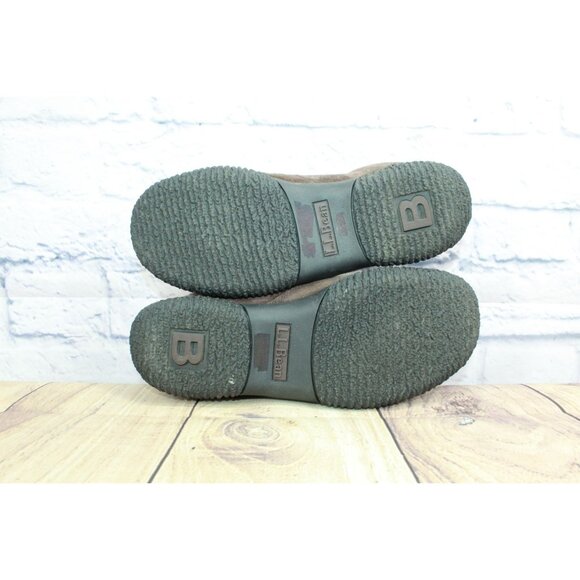 LL Bean Women's Brown Suede Slip On Slip Resistant Loafer Shoes Size 7.5 M - Picture 9 of 9